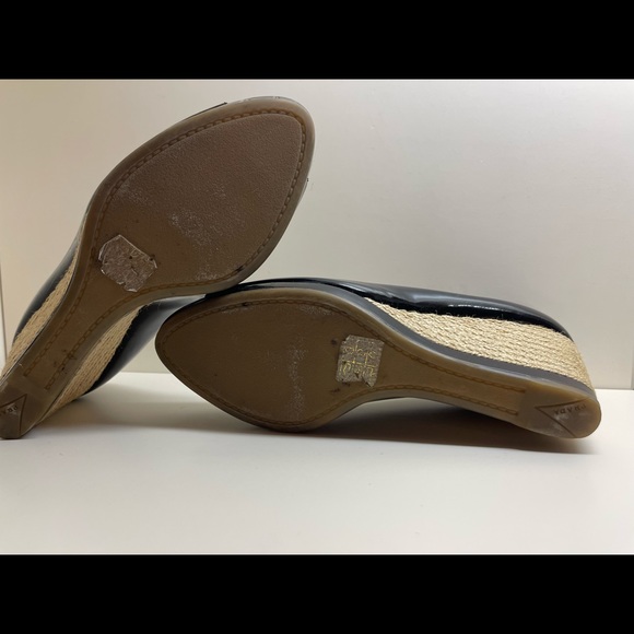 Prada Patent Leather Peep Toe Wedges Size 38 - Picture 5 of 5